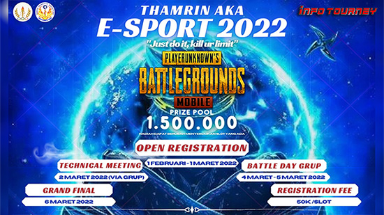 turnamen pubgm pubgmobile februari 2022 thamrin aka esport 2022 logo