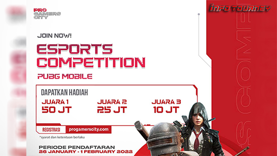 turnamen pubgm pubgmobile februari 2022 pro gamers city logo 1
