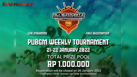 turnamen pubgm pubgmobile januari 2022 ali esports weekly 4 logo
