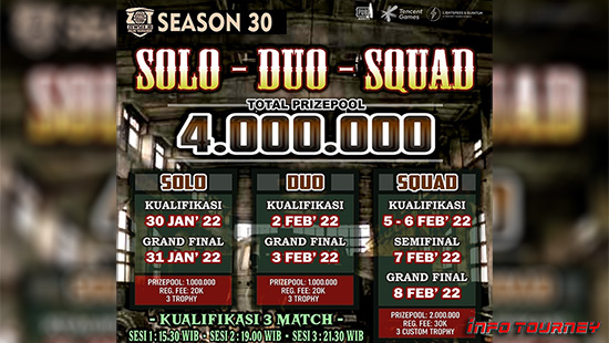 turnamen pubgm pubgmobile januari 2022 zewsee id season 30 logo