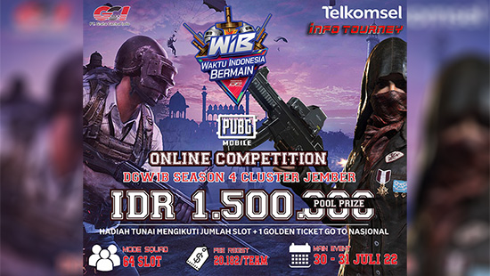 turnamen pubgm pubgmobile juli 2022 dg wib jember season 4 logo