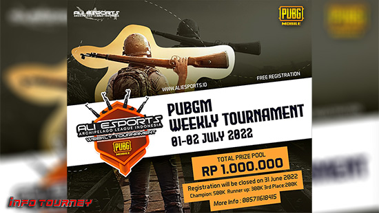 turnamen pubgm pubgmobile juli 2022 ali esports weekly 6 logo