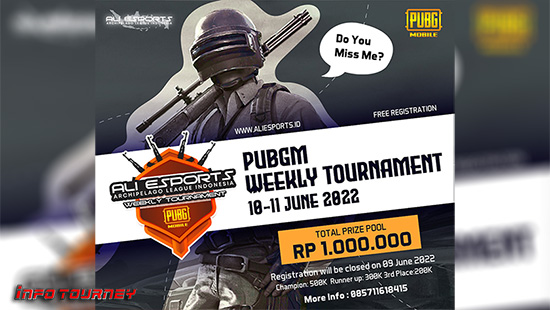 turnamen pubgm pubgmobile juni 2022 ali esports weekly 5 logo