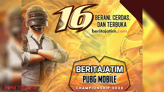 turnamen pubgm pubgmobile maret 2022 berita jatim championship 2022 logo