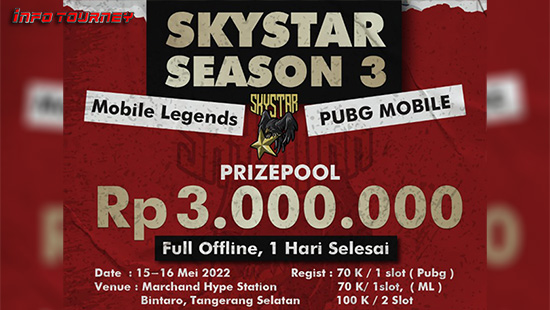 turnamen pubgm pubgmobile mei 2022 sky star season 3 logo