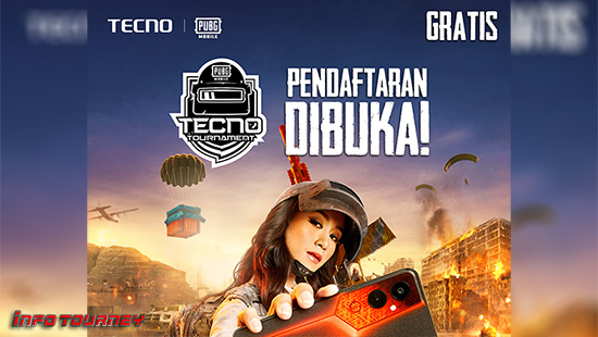 turnamen pubgm pubgmobile november 2022 tecno indonesia logo