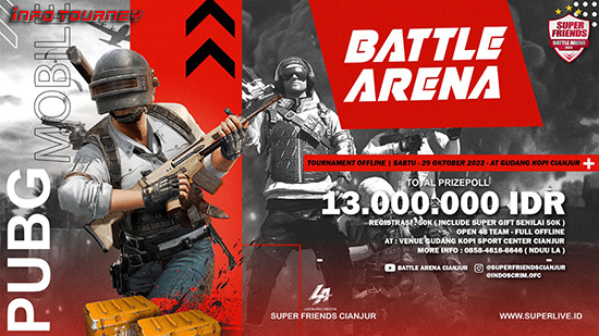 turnamen pubgm pubgmobile oktober 2022 battle arena 2022 logo