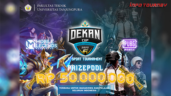 turnamen pubgm pubgmobile oktober 2022 dekan cup ft untan 2022 logo