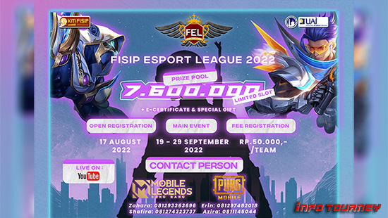 turnamen pubgm pubgmobile september 2022 fisip league esport 2022 logo