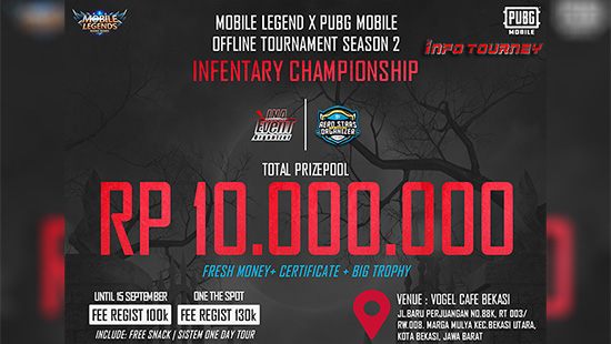 turnamen pubgm pubgmobile september 2022 ina organizer x aero stars logo
