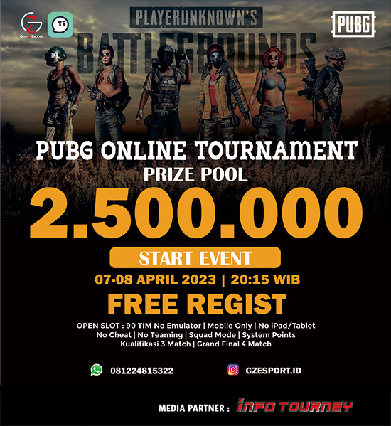 turnamen pubgm pubgmobile april 2023 gen z esport poster