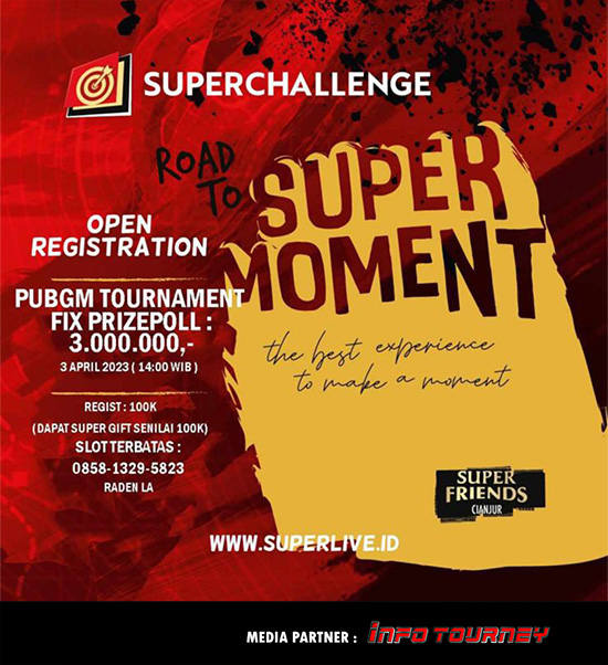 turnamen pubgm pubgmobile april 2023 superchallenge id supermoment poster