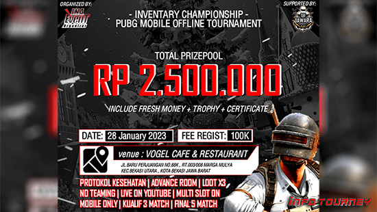 turnamen pubgm pubgmobile januari 2023 infentary championship season 5 logo