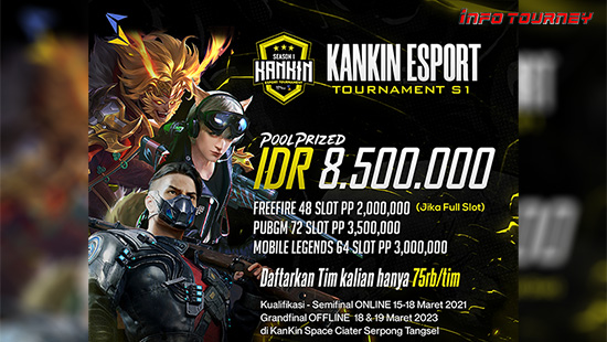 turnamen pubgm pubgmobile maret 2023 kankin esport season 1 logo