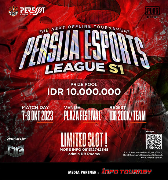 turnamen pubgm pubgmobile oktober 2023 persija esports league season 1 poster 1