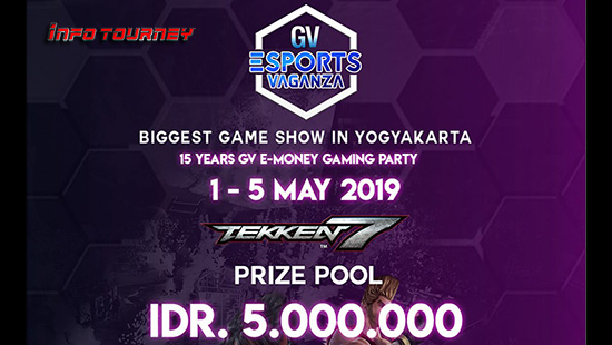 turnamen tekken tekken7 gv esports vaganza mei 2019 logo