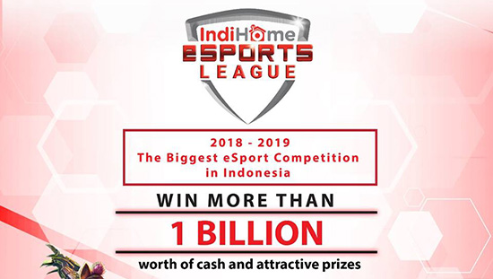 turnamen vainglory indihome esports league maret april mei 2018 logo