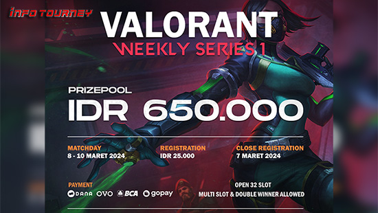 turnamen valorant maret 2024 meister weekly 2024 series 1 logo